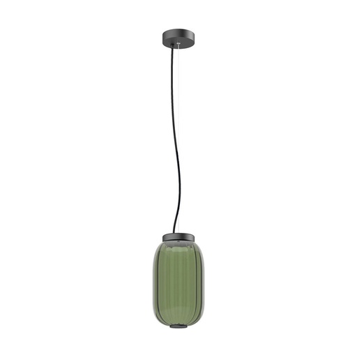 [W4L209637] Suspension KRISTA D163 Phase coupée C LED SMD AC 4W 363lm CRI90 2700K Vert Noir