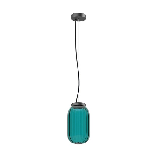 [W4L209638] Suspension KRISTA D163 Phase coupée C LED SMD AC 10W 830lm 2700K Noir Bleu