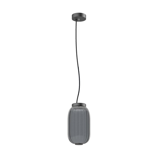 [W4L209639] Suspension KRISTA D163 Phase coupée C LED SMD AC 4W 363lm CRI90 2700K Fumé gris Noir
