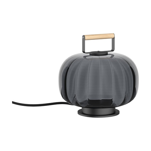 [W4L209674] Lampe à poser KRISTA D240 LED SMD AC 10W 830lm CRI90 2700K Fumé gris Noir
