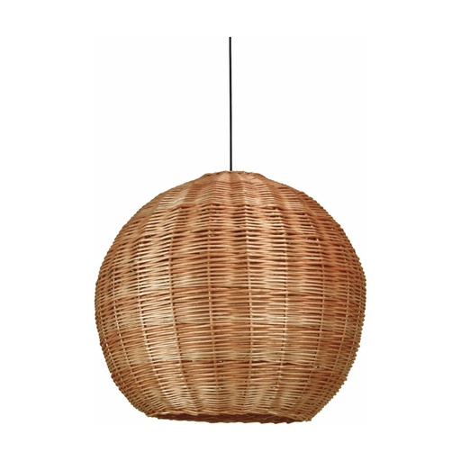[W4L209682] Suspension NATURAL Large Noir Mimbre oscuro