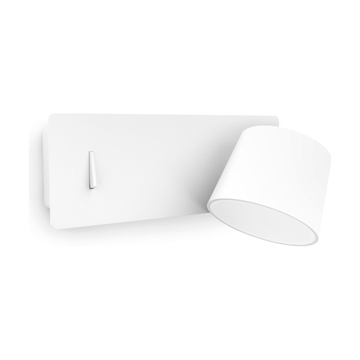 [W4L209695] Applique lecteur SERENE Slim LED SMD 6W 732lm(434lm) CRI80 3000K USB A-USB C Blanc