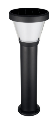 [W4L209941] Borne solaire ERGO IP65 LED SMD 4.50W 435lm(250lm)/445lm(250lm) CRI80 3000K/4000K 90º Crépuscule 680mm Noir