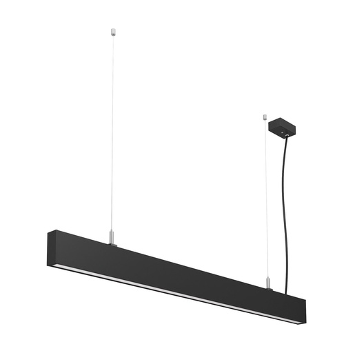 [W4L209946] Suspension OFFICE IP40 LED SMD 36W 3392lm(2980lm) CRI80 4000K Noir