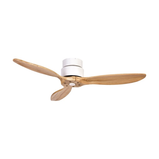 [W4L210063] Ventilador MISTRAL IP20 SIN LUZ DC 35W Ø132cm Blanco/Arce Natural