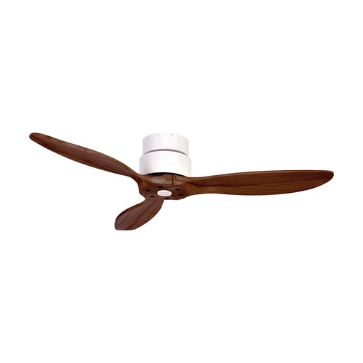 [W4L210064] Ventilador MISTRAL IP20 SIN LUZ DC 35W Ø132cm Blanco/Nogal