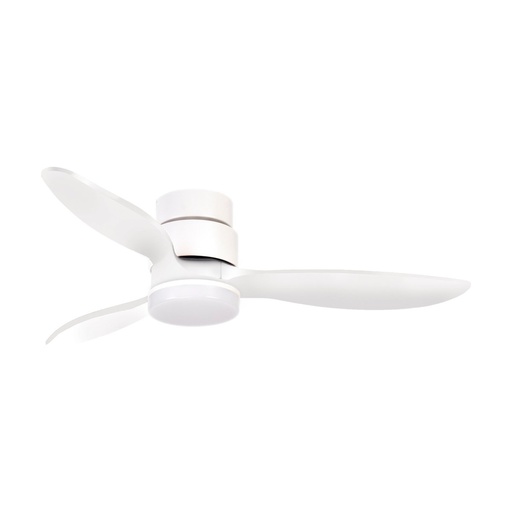 [W4L210068] Ventilador MISTRAL IP20 LED SMD 24W  2700K/3200K/4000K DC35W  Ø132cm Blanco/Blanco