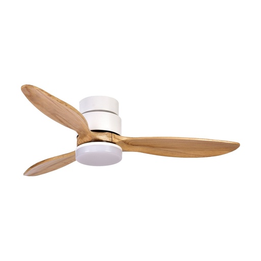 [W4L210069] Ventilador MISTRAL IP20 LED SMD 24W  2700K/3200K/4000K DC35W  Ø132cm Blanco/Arce Natural