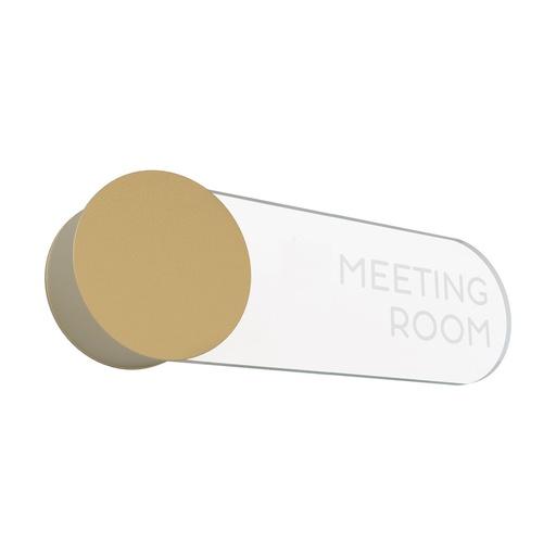 [W4L210085] Applique SIGN L LED SMD 4.50W 490lm(103lm) CRI80 3000K Or mat