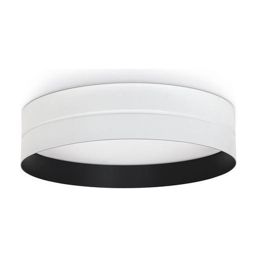 [W4L210086] Plafonnier VINYL  M  IP20 LED SMD 30W   3000K 1725lm blanco-negro