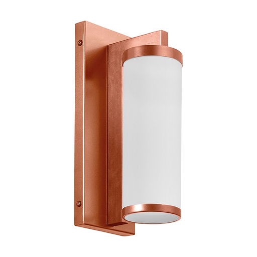 [W4L210107] Applique LANTERN Small E27 18W Cuivre Cristal opale