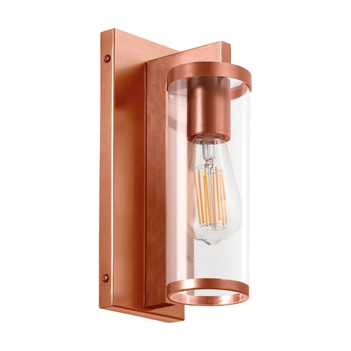 [W4L210108] Applique LANTERN Small E27 18W Cuivre Transparent