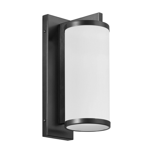 [W4L210115] Applique LANTERN Medium E27 18W Noir Cristal opale