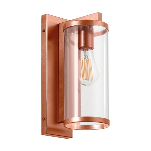 [W4L210118] Applique LANTERN Medium E27 18W Cuivre Transparent