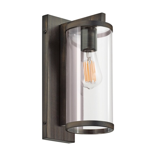 [W4L210122] Applique LANTERN Medium E27 18W Verde Antique Cristal opale