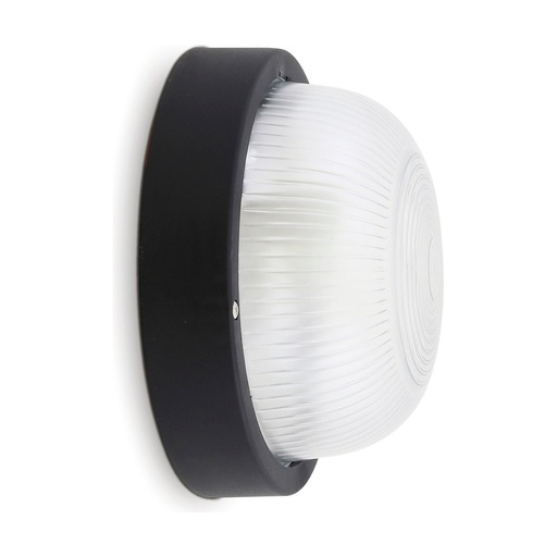 [W4L210124] Applique FAR Round IP44 E27 12W Noir