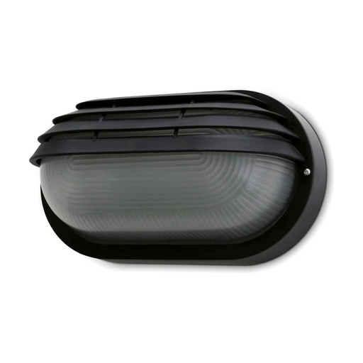 [W4L210126] Applique FAR Oval Small IP44 E27 12W Noir