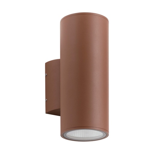 [W4L210201] Applique BUIT D108 IP65 LED COB 2x12W 1200lm(815lm) CRI80 2700K 24º/24º up-down Marron rouille