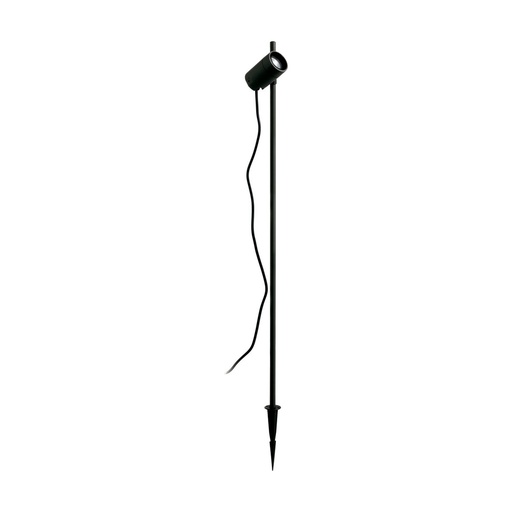 [W4L210217] Projecteur avec piquet
 tilt BRANCA Large IP65 GU10 4.50W Noir