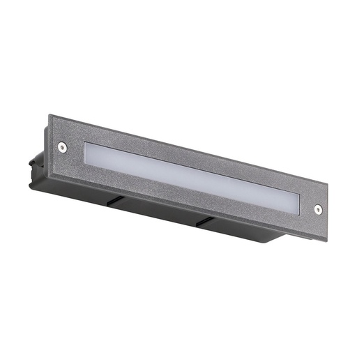 [W4L210223] Encastré mural TRAU Symmetric IP67 LED SMD 4W 600lm(100lm) CRI80 3000K 60º Anthracite