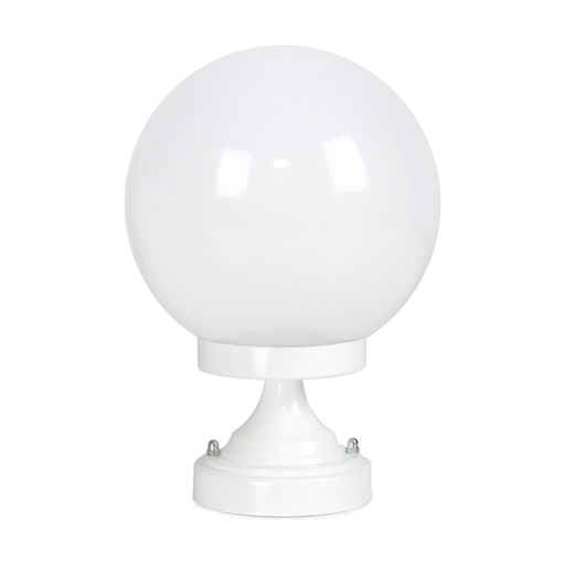[W4L210261] Borne classique GLOBI IP43 E27 42W 310mm Blanc