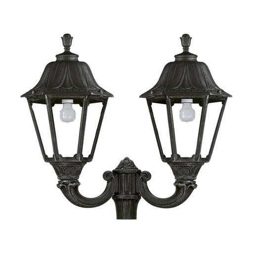 [W4L210271] Luminaire pour mât 2 bras INDURA BIG 6 IP55 E27 2x70W 650mm Noir
