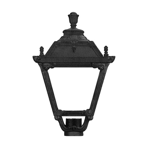 [W4L210277] Luminaire pour mât INDURA MEDIUM 4 IP65 GX53 4x10W 530mm Noir
