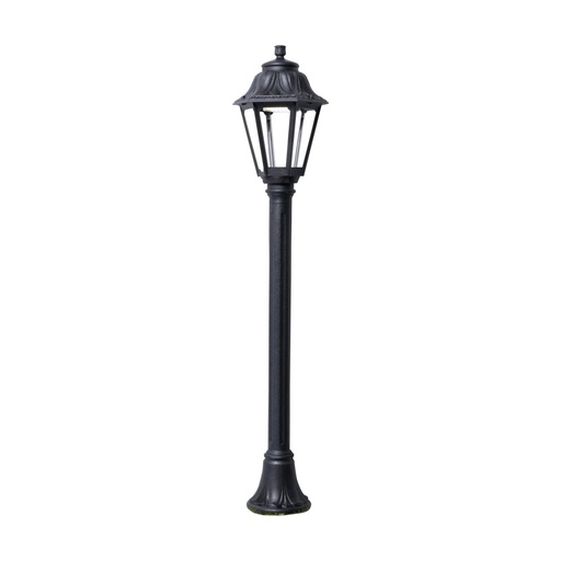 [W4L210287] Borne classique INDURA MEDIUM 6 IP55 E27 42W 1150mm Noir