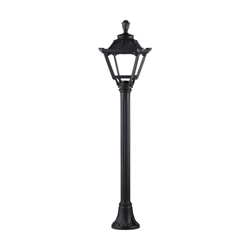 [W4L210294] Borne classique INDURA MINI 4 IP55 E27 42W 1100mm Noir