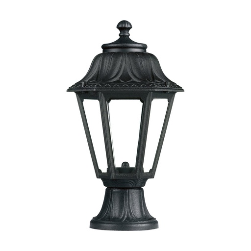 [W4L210297] Borne classique INDURA MINI 6 IP55 E27 42W 390mm Noir