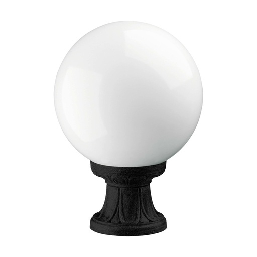[W4L210302] Borne classique INDURA GLOBO IP55 E27 70W 350mm Noir
