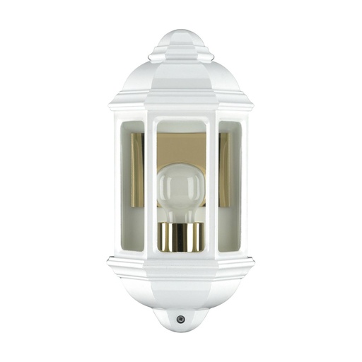 [W4L210441] Applique classique MEDI Transparent IP44 E27 42W Blanc