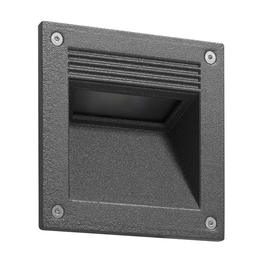 [W4L210600] Asymétrique enjoliveur RIMA IP65 LED SMD AC 4W 510lm(92lm) CRI80 4000K Anthracite