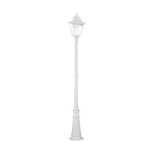 [W4L210619] Luminaire pour mât ROB IP44 E27 70W 560mm Verre gelé Blanc