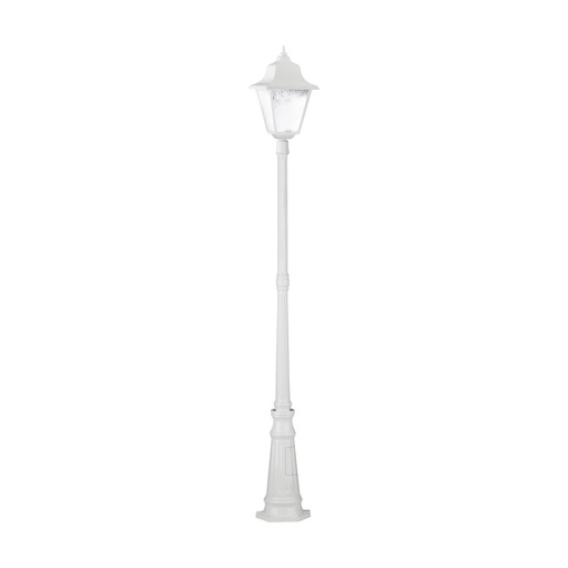 [W4L210621] Luminaire pour mât ROB IP44 E27 70W 560mm Verre transparent Blanc
