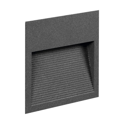 [W4L210640] Encastré mural SLIM Square IP65 LED SMD 3W 367lm CRI90 3000K 42º/85º Anthracite