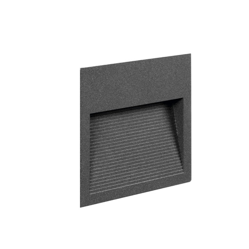 [W4L210644] Encastré mural SLIM Square IP65 LED SMD 9W 1100lm CRI90 3000K 38º/78º Anthracite