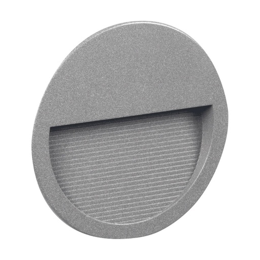 [W4L210647] Encastré mural SLIM Round IP65 LED SMD 4W 545lm CRI90 3000K 42º/85º Gris