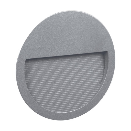 [W4L210651] Encastré mural SLIM Round IP65 LED SMD 9W 1100lm CRI90 3000K 38º/78º Gris