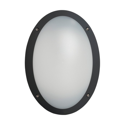 [W4L210670] Applique TEIA Oval IP66 E27 23W Noir