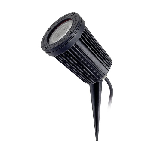 [W4L210678] Projecteur avec piquet
 tilt TIR IP66 GU10 LED Bulb 5W 345lm CRI80 3000K 36º Noir
