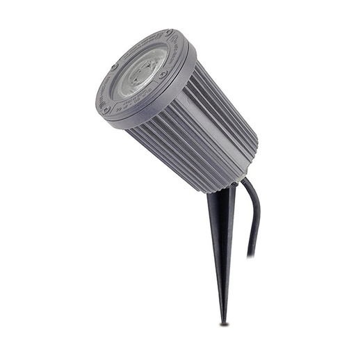 [W4L210679] Projecteur avec piquet
 tilt TIR IP66 GU10 LED Bulb 5W 345lm CRI80 3000K 36º Gris