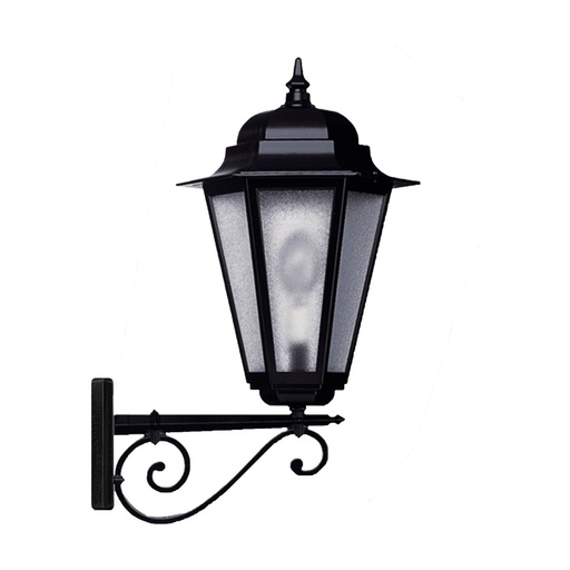 [W4L210700] Applique classique VILLA BIG IP44 E27 70W Noir