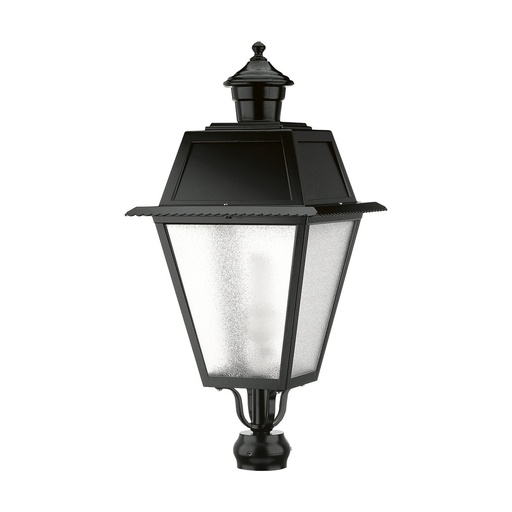 [W4L210703] Luminaire pour mât VILLA CHAP IP44 E27 70W 730mm Noir
