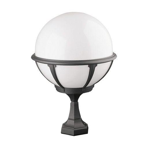 [W4L210808] Borne classique ROUND IP44 E27 105W 550mm Anthracite