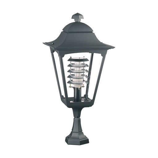 [W4L210810] Borne classique QUADRA IP44 E27 105W 720mm Anthracite