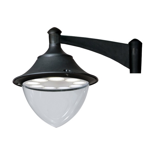 [W4L210816] Luminaire pour mât GUNTHER-60 IP65 GX53 9x10W 730mm Noir