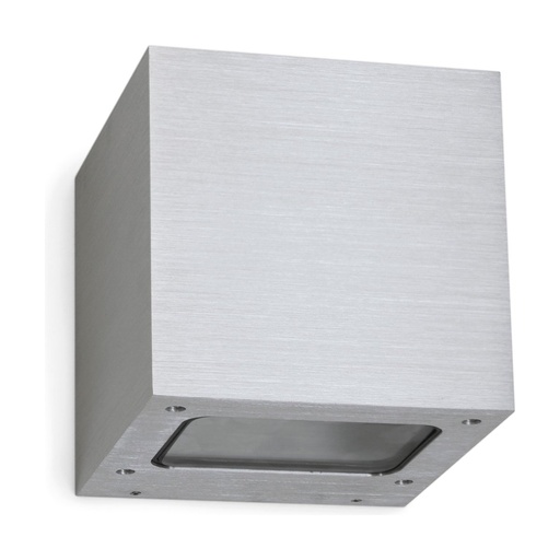 [W4L210828] Applique BRICK LED SMD 2x5W 325lm CRI80 3000K up-down Aluminium brossé
