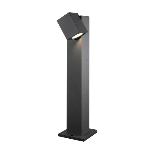[W4L210834] Borne tilt SUEVIS IP54 LED COB 7W 750lm(466lm) CRI80 3000K 96º 650mm Anthracite