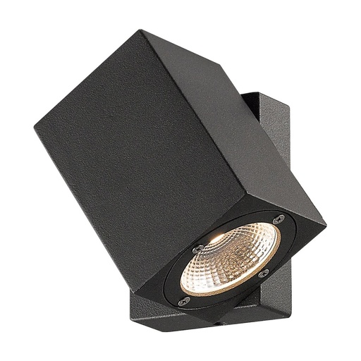 [W4L210835] Applique tilt SUEVIS IP54 LED COB 7W 750lm(466lm) CRI80 3000K 96º Anthracite